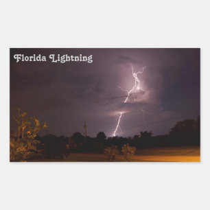 Florida Night Lightning Stickers