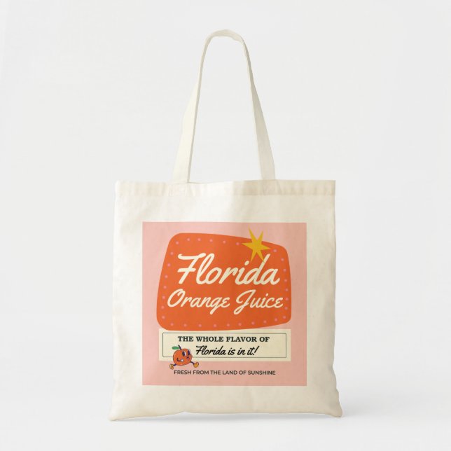 Florida Orange Juice Tote Bag (Front)
