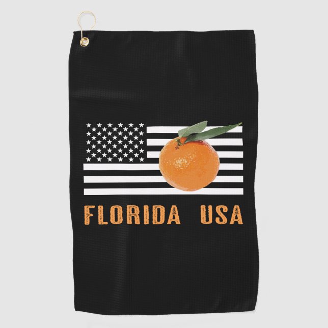 Florida Oranges Golf Towel (Front)