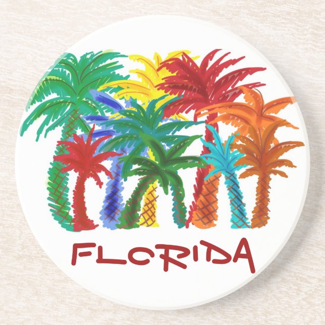 Florida palm tree coasters (Front)