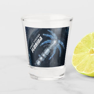 Florida Palm Tree Space Station Shot Glass