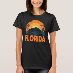 Florida Palm Tree Surf Surfing Beach Island Summer T-Shirt