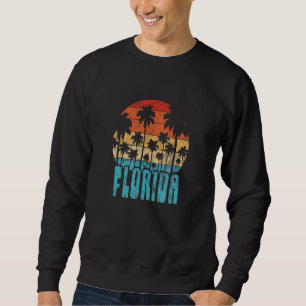 Florida Palm Trees Sunset Beach Summer Vacation Vi Sweatshirt
