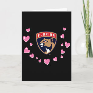 Florida Panthers Valentine Love Nhl Officially Lic Card