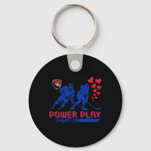 Florida Panthers Valentine Power Play Couple Nhl Key Ring