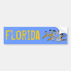 Florida Pelican bumpersticker Bumper Sticker