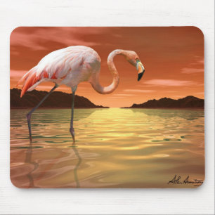 Florida Pink Flamingo Mousepad
