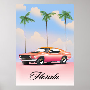 Florida Pink Sunset Poster