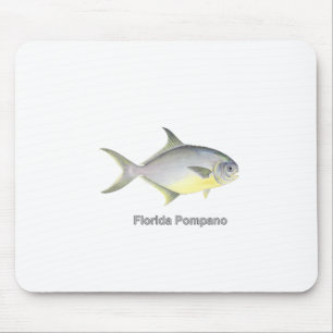 Florida Pompano (titled) Mouse Pad