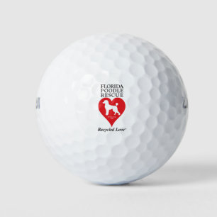 Florida Poodle Rescue Golfballs Golf Balls