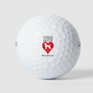 Florida Poodle Rescue Golfballs Golf Balls