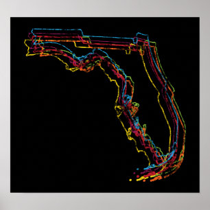 florida pride blur poster