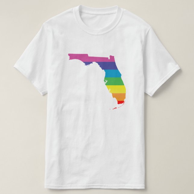 florida pride. striped. T-Shirt (Design Front)