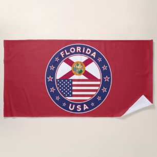 Florida, red beach towel