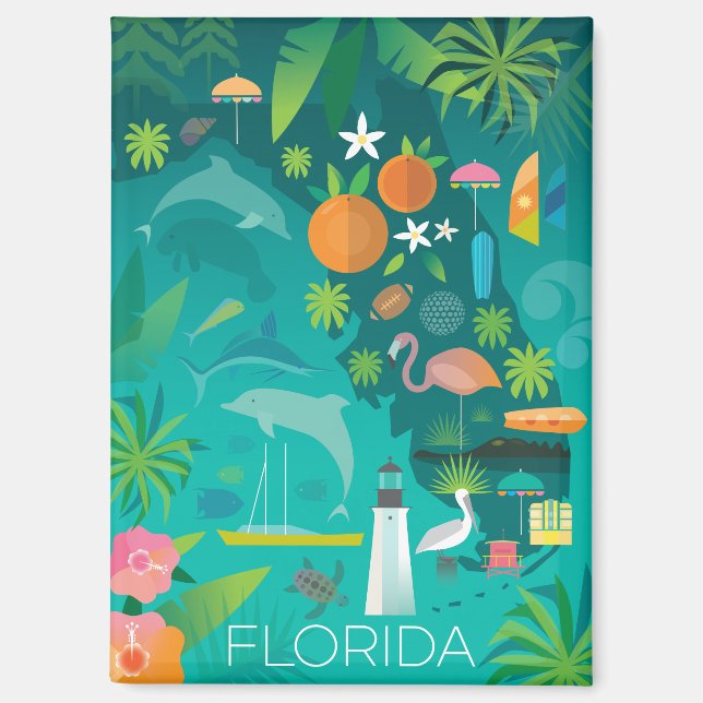 Florida Refrigerator Magnet (Front)