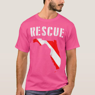 Florida Rescue Diver Dive Flag Scuba Diving Divema T-Shirt