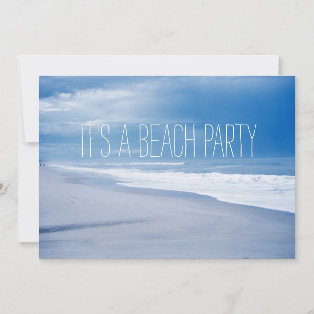 Florida Retro Beach Ocean Party Invitation (Front)