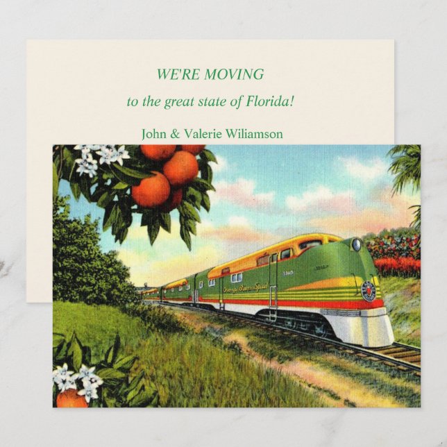 Florida Retro Moving Announcement (Front/Back)