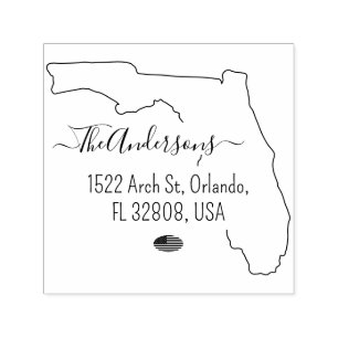 Florida Return Address Custom Self-inking Stamp