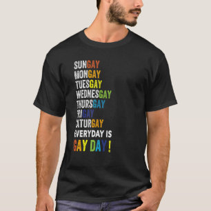 Florida Say Gay Week Days Proud Lgbtq Rights Pride T-Shirt
