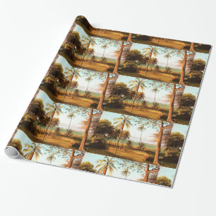 Florida Scene by Albert Bierstadt Wrapping Paper