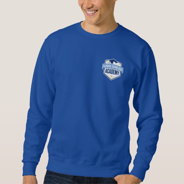 Florida Scholars Academy Men's Sweatshirt (Blue)  (Front)