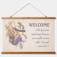 Florida Scrub Jay Birds and Verse Doormat