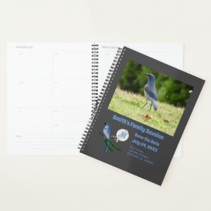 Florida Scrub Jay Family Reunion Monogram Photo Planner