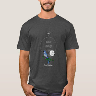 Florida Scrub Jay Monogram Crest T-Shirt