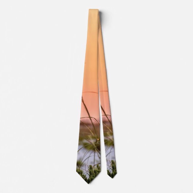 Florida Sea Oats Sunrise Neck Tie (Front)