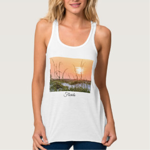 Florida Sea Oats Sunrise Tank Top