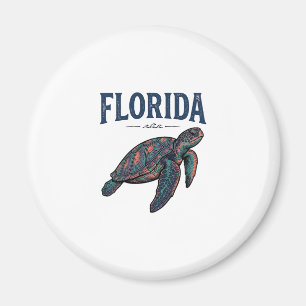 Florida Sea Turtle Vintage Engraving Graphic_1 Magnet