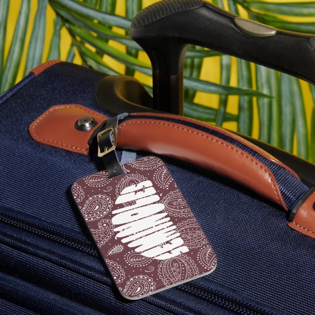 FLORIDA SEMINOLES LUGGAGE TAG (Front Insitu 1)