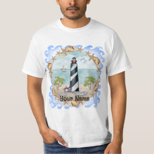 Florida Shells Lighthouse  T-Shirt