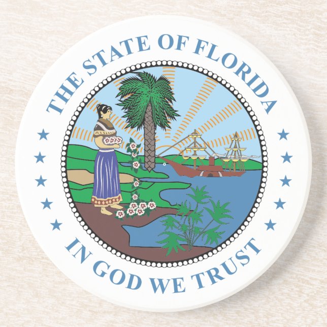 Florida sign coaster (Front)