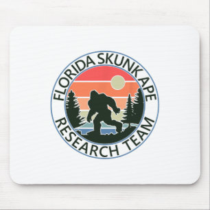 Florida Skunk Ape Research Team Fun Camping Hiking Mouse Pad