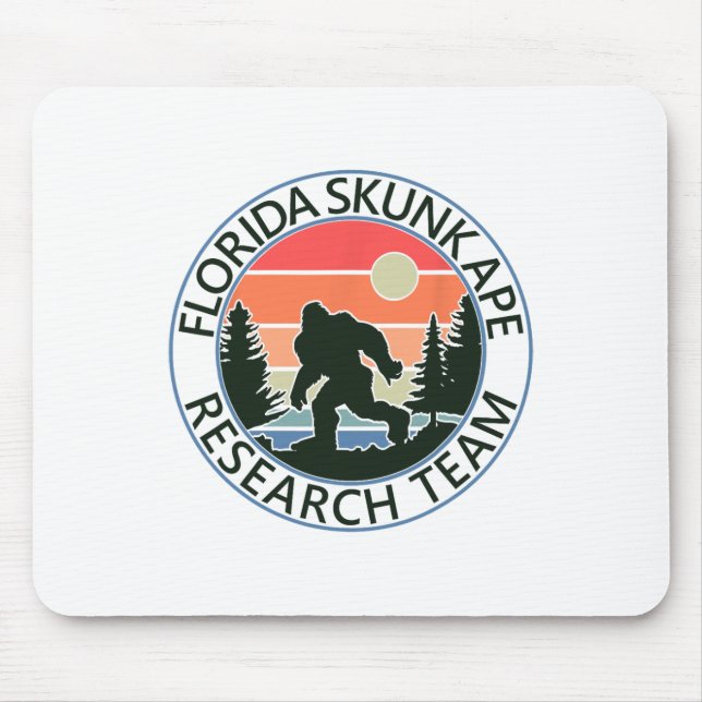 Florida Skunk Ape Research Team Fun Camping Hiking Mouse Pad (Front)