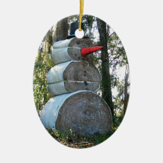 Florida Snowman Ornament (Front)