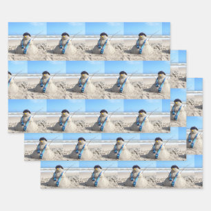 Florida Snowman - Wrapping Paper Sheets