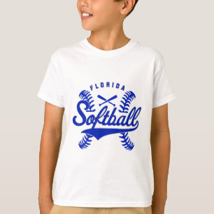Florida Softll Vintage Mens Kids Team Retro Softll T-Shirt
