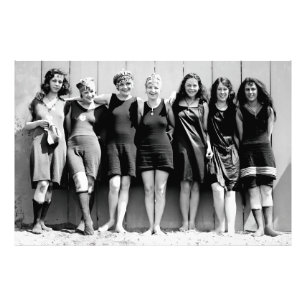 Florida Spring Break Bathing Beauties 1920 Photo Print
