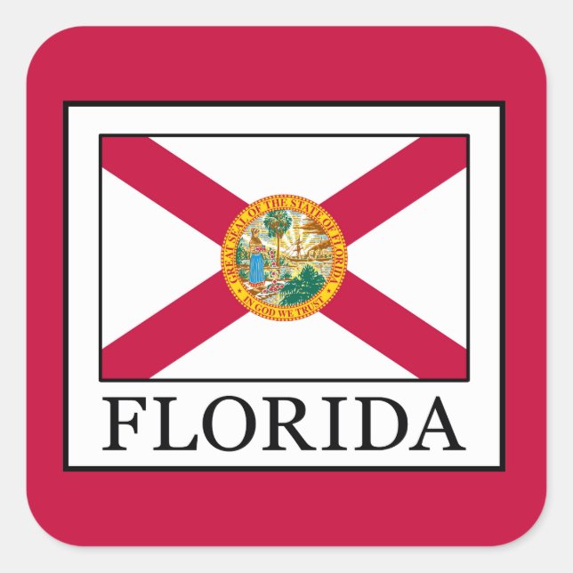 Florida Square Sticker (Front)