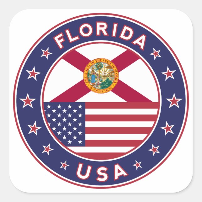 Florida Square Sticker (Front)