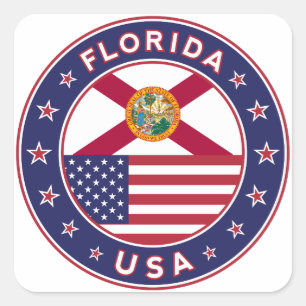 Florida Square Sticker