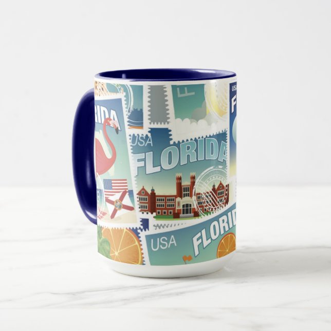 Florida Stamps Mug (Front Left)
