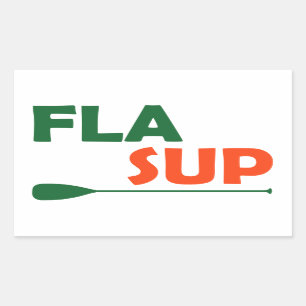 Florida Stand Up Paddling Rectangular Sticker