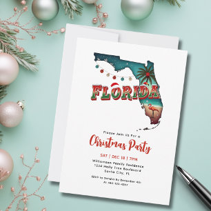 Florida State Christmas Holiday Party Invitation