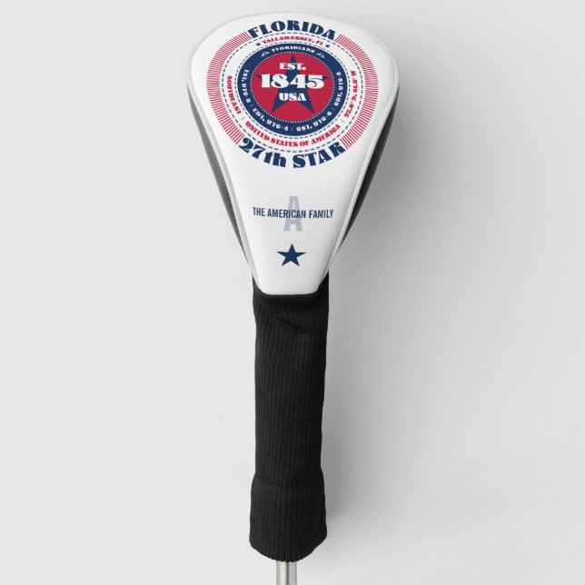 Florida State Circle Custom Golf Head Cover (Front)