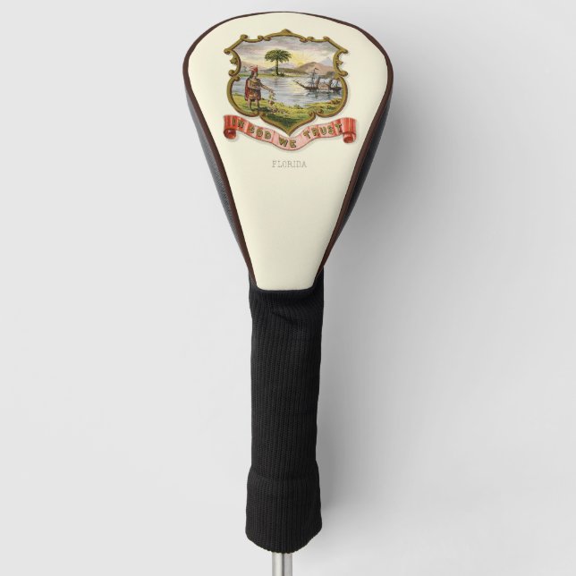 Florida state coat of arms (1876) golf head cover (Front)