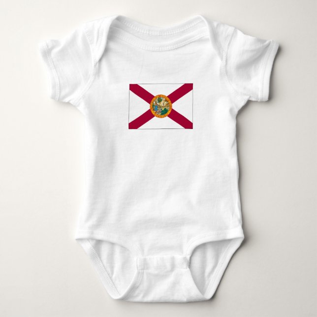 Florida State Flag Baby Bodysuit (Front)